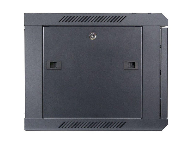 Inter-Tech SMA-6406 Wall Mounted Rack 6U 450mm Load up to 30Kg Glass Door Black