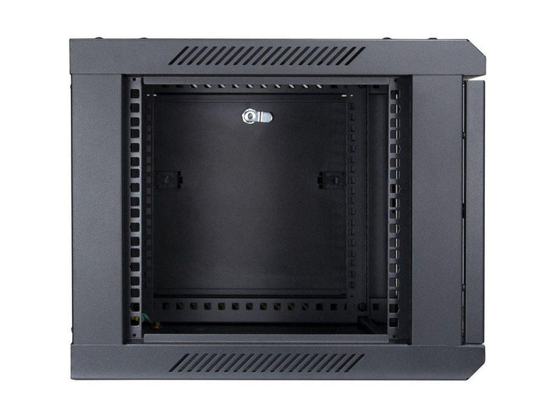 Inter-Tech SMA-6406 Wall Mounted Rack 6U 450mm Load up to 30Kg Glass Door Black