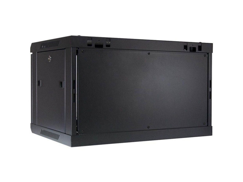 Inter-Tech SMA-6406 Wall Mounted Rack 6U 450mm Load up to 30Kg Glass Door Black
