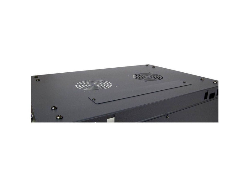 Inter-Tech SMA-6406 Wall Mounted Rack 6U 450mm Load up to 30Kg Glass Door Black