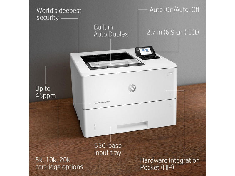HP LaserJet Enterprise M507dn - Mono Laser - A4 Duplex - 43 ppm - Einfarbig -