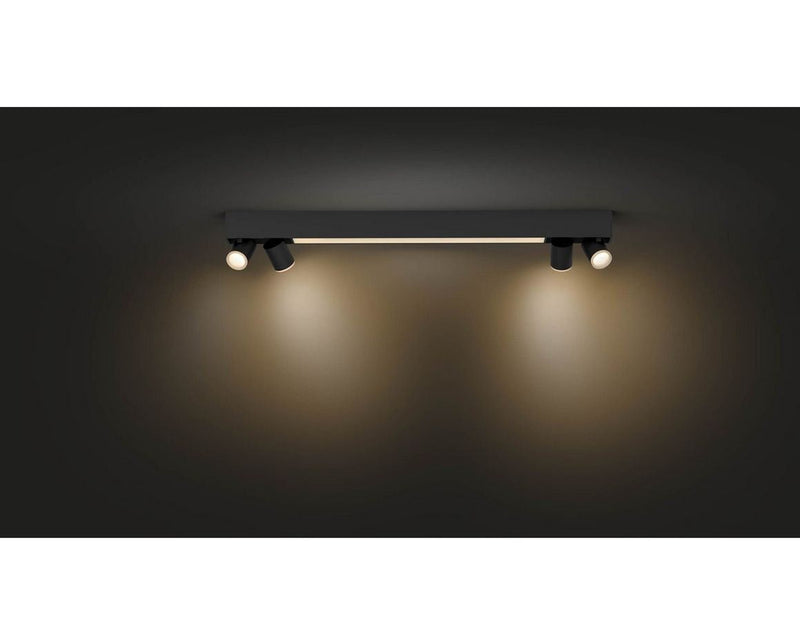Philips Hue Centris 4-er Spots 5.7W - schwarz