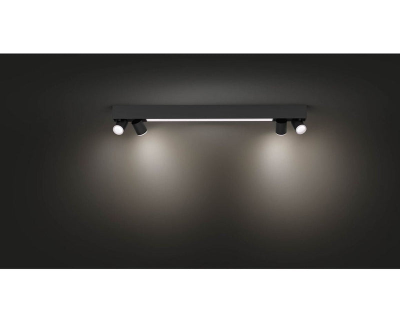 Philips Hue Centris 4-er Spots 5.7W - schwarz