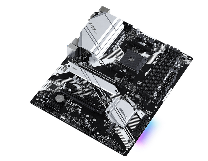 ASRock B550 PRO4 Mainboard - AMD B550 - AMD AM4 socket - DDR4 RAM - ATX
