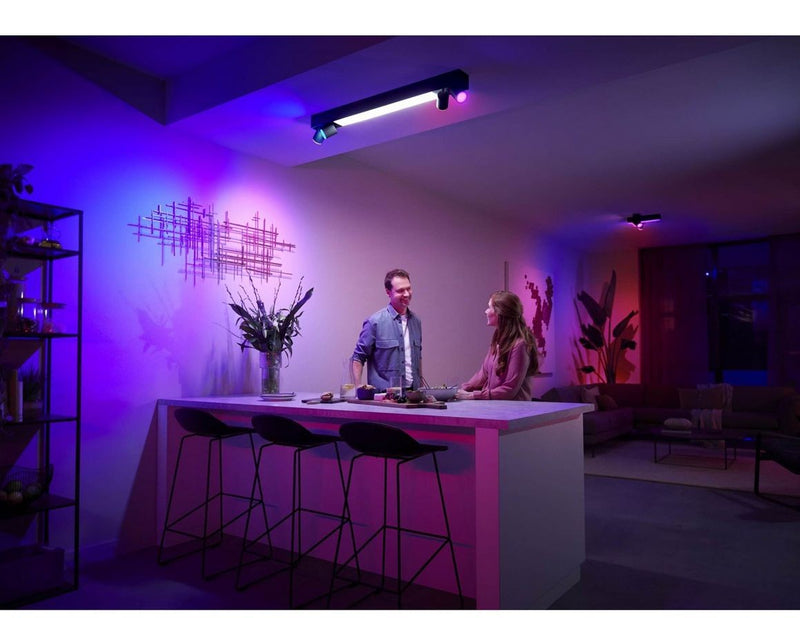 Philips Hue Centris 4-er Spots 5.7W - schwarz