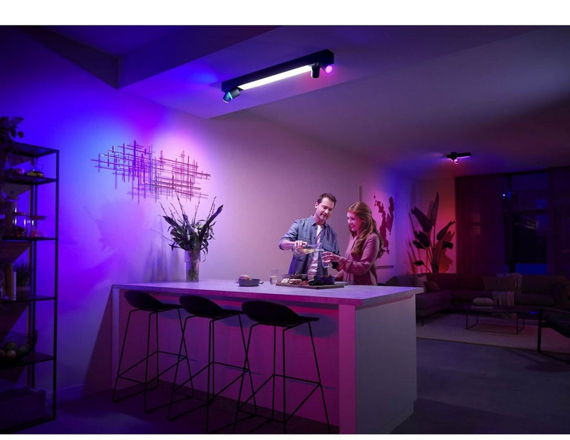 Philips Hue Centris 4-er Spots 5.7W - schwarz