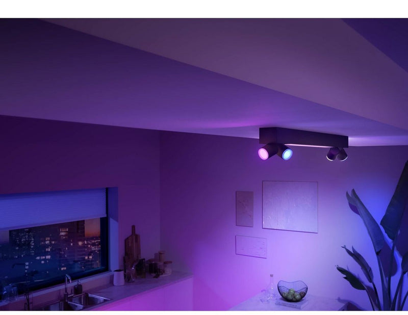 Philips Hue Centris 4-er Spots 5.7W - schwarz