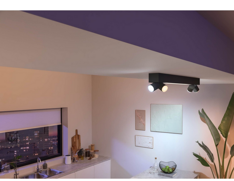 Philips Hue Centris 4-er Spots 5.7W - schwarz