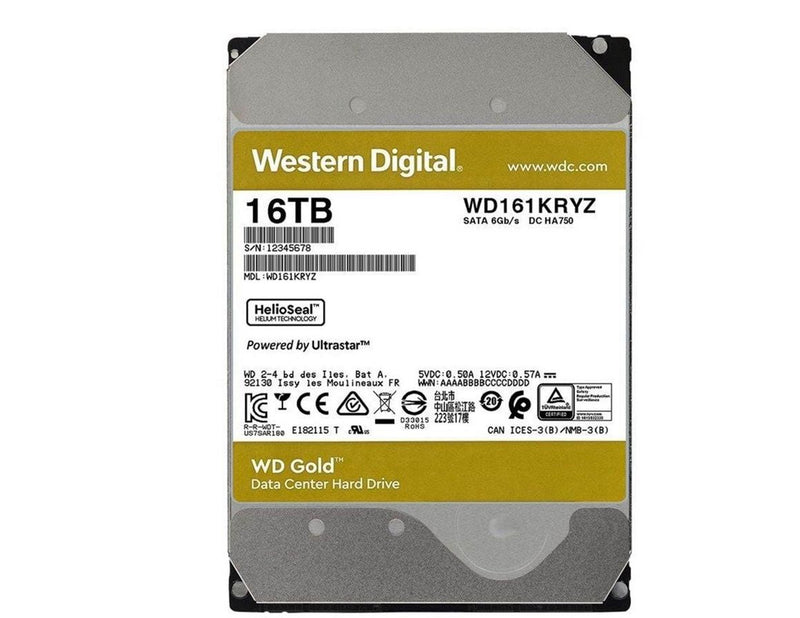 WD Gold - 16TB - Festplatten - WD161KRYZ - SATA-600 - 3.5"