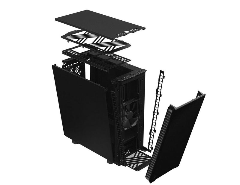 Fractal Design Define 7 Compact - Black Solid - Gehäuse - Miditower - Schwarz