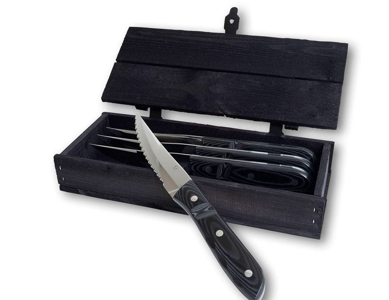 Gense Old Farmer Micarta steak knife XL 4 pcs