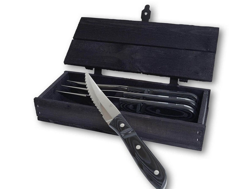Gense Old Farmer Micarta steak knife XL 4 pcs