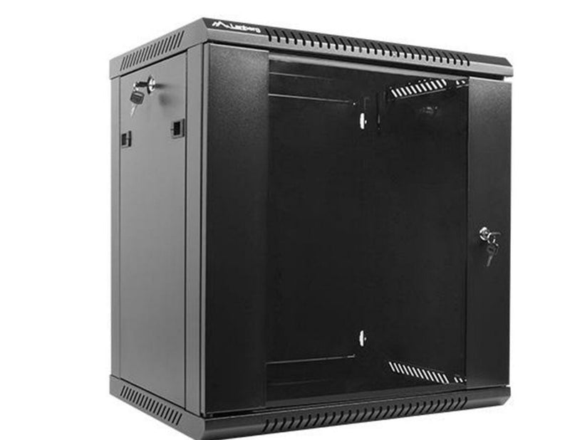 Lanberg WF01-6412-10B - 12U - Wall-Mount Rack Cabinet