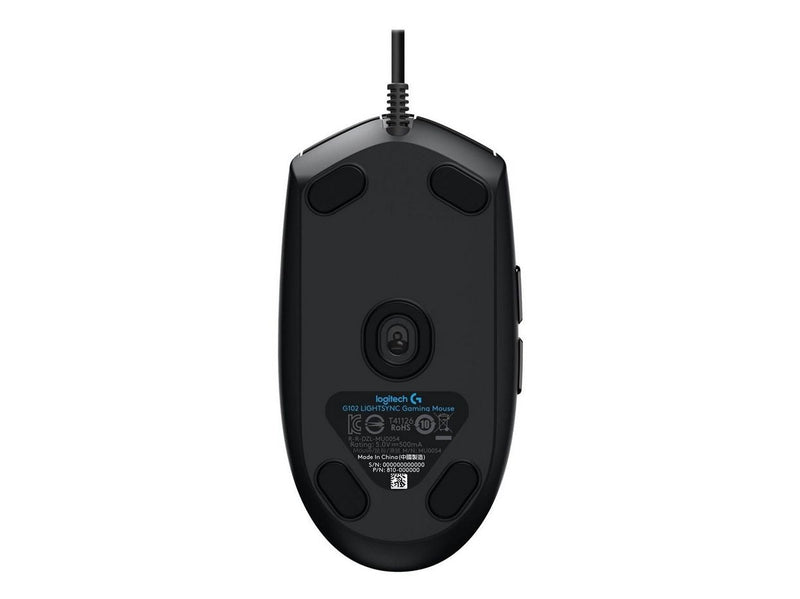 Logitech G102 LIGHTSYNC - Black - Gaming Maus (Schwarz mit RGB)