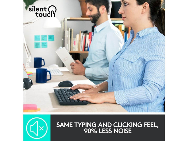 Logitech MK295 Silent Wireless Combo - US - Tastatur & Maus Set - Universal -