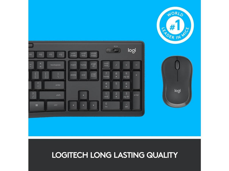 Logitech MK295 Silent Wireless Combo - US - Tastatur & Maus Set - Universal -