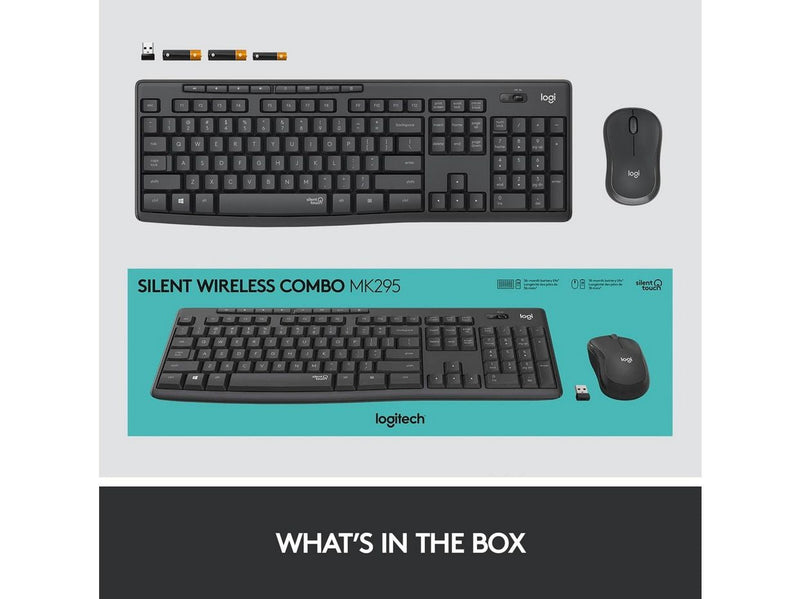 Logitech MK295 Silent Wireless Combo - US - Tastatur & Maus Set - Universal -