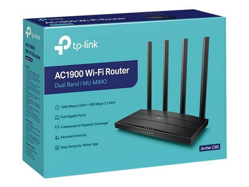 TP-Link Archer C80 AC1900 - Wireless router Wi-Fi 5