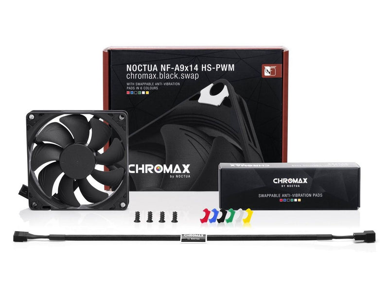 Noctua NF-A9x14 HS-PWM chromax.black.swap - Gehäuselüfter - 92mm - Schwarz - 19