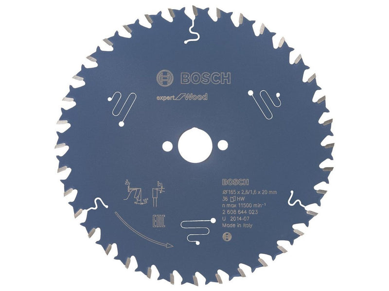Bosch RUNDSAVKLINGE 165X20X2.6MM 36T EXP WOOD