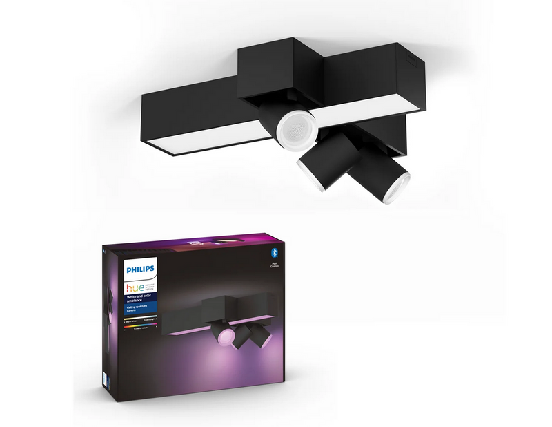 Philips Hue Centris Cross 3-er Spots 5.7W - schwarz