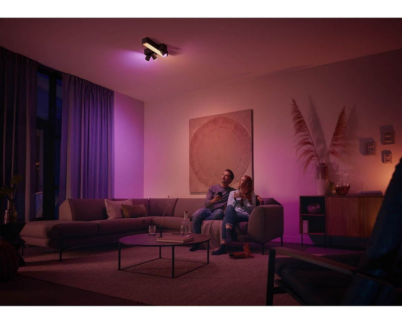 Philips Hue Centris Cross 3-er Spots 5.7W - schwarz