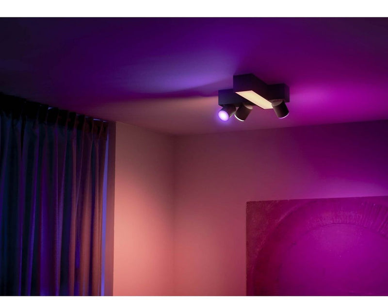 Philips Hue Centris Cross 3-er Spots 5.7W - schwarz