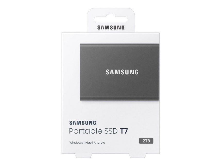 Samsung Portable SSD T7 - 2TB - Grau - Extern SSD - USB 3.2 Gen 2