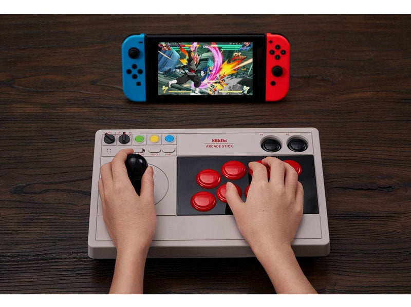 8BitDo Arcade Stick for Nintendo Switch 1 & 2 - PC - Wireless Controller -