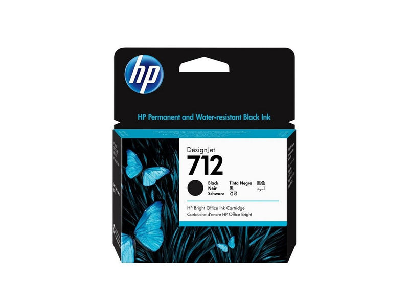 HP 712 / 3ED71A Black Ink 80ml