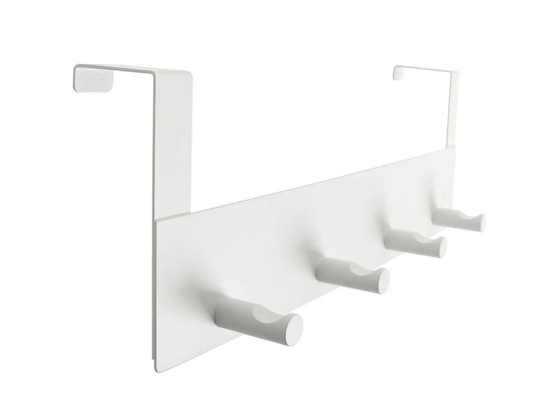 Home>it Coat rack for door - 4 pegs - Matt white