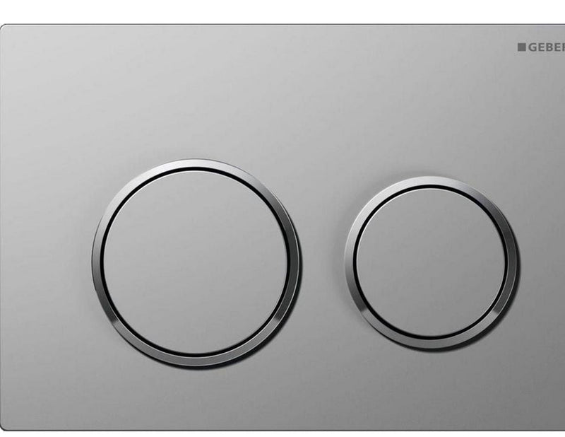 Geberit actuator plate omega20 for dual flush: bright chrome