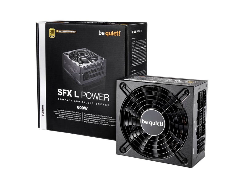 be quiet! SFX-L Power 600W Netzteile - 600 Watt - 120 mm - ATX - 80 Plus Gold