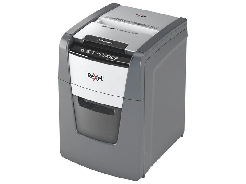 Rexel Optimum AutoFeed+ 100X Automatischer Aktenvernichter Partikelschnitt, P4