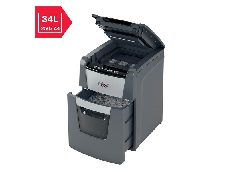Rexel Optimum AutoFeed+ 100X Automatischer Aktenvernichter Partikelschnitt, P4