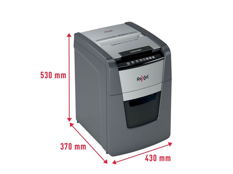 Rexel Optimum AutoFeed+ 100X Automatischer Aktenvernichter Partikelschnitt, P4