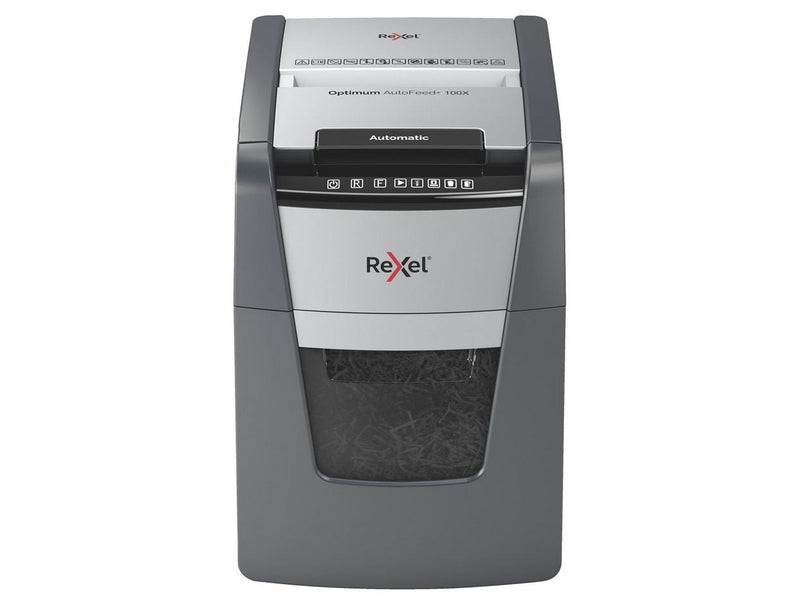 Rexel Optimum AutoFeed+ 100X Automatischer Aktenvernichter Partikelschnitt, P4