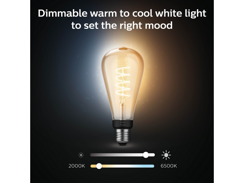 Philips Hue ST72 E27 Giant Edison Lampe mit Glühdraht