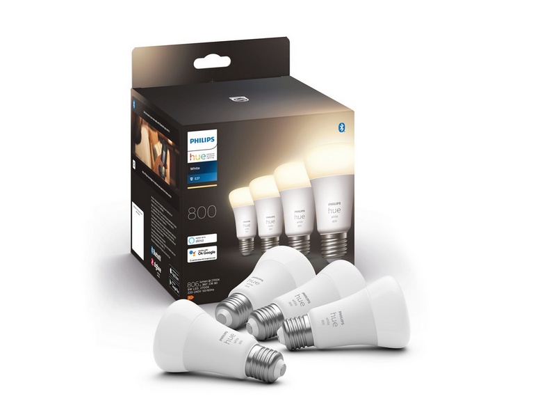 Philips Hue White A60 E27 Smart Bulb (4-pack)