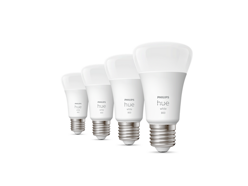 Philips Hue White A60 E27 Smart Bulb (4-pack)
