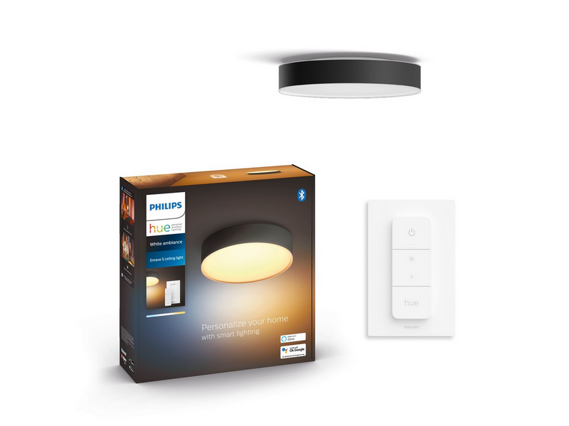 Philips Hue Enrave Small Ceiling Lamp - Black