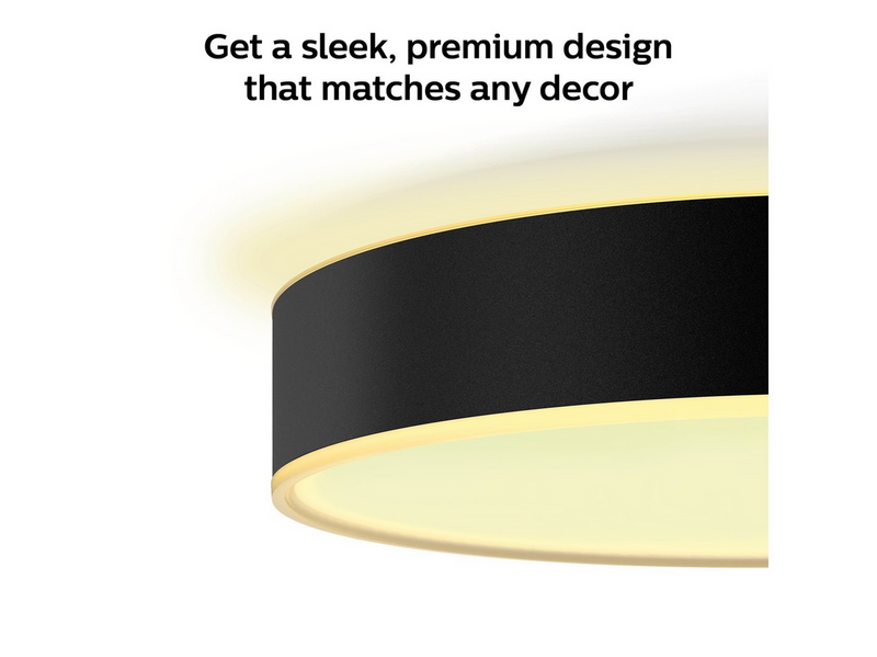 Philips Hue Enrave Small Ceiling Lamp - Black