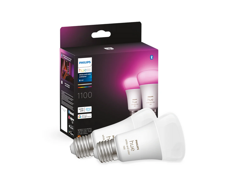 Philips Hue Color A60 E27 1100 Lumen - Doppelpack
