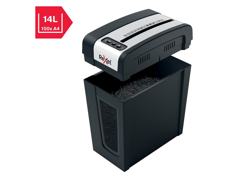 Rexel Secure MC4-SL Slimline Whisper-Shred™ Aktenvernichter, Mikroschnitt, P5,