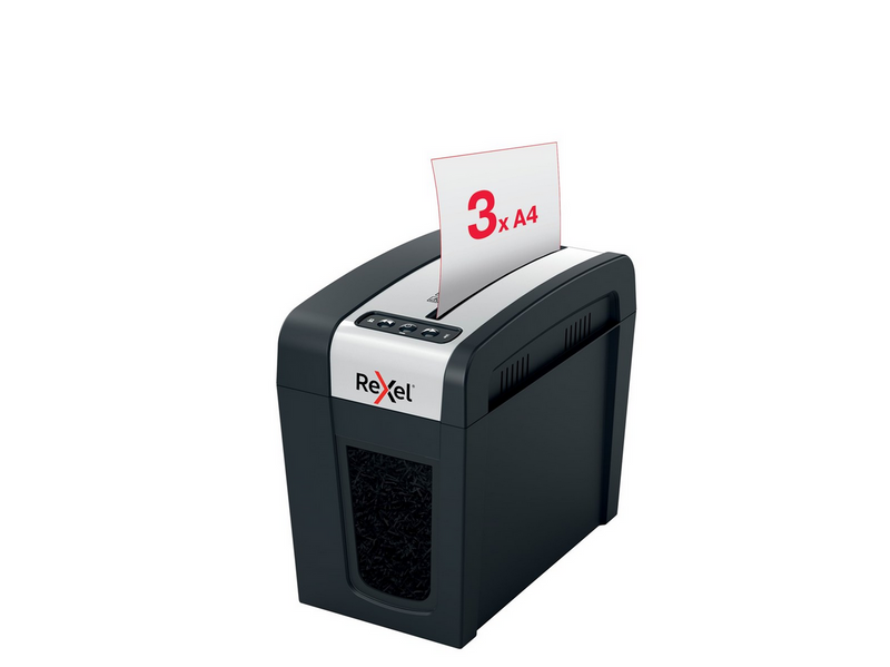 Rexel Secure MC3-SL Slimline Whisper-Shred™ Aktenvernichter, Mikroschnitt, P5,