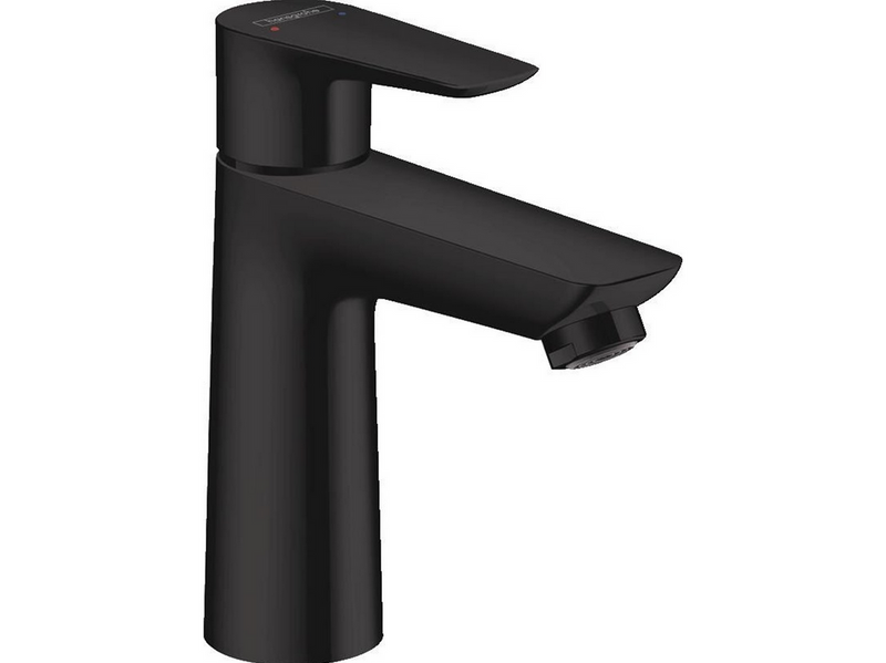 Hansgrohe talis e single lever basin mixer 110 without waste matt black