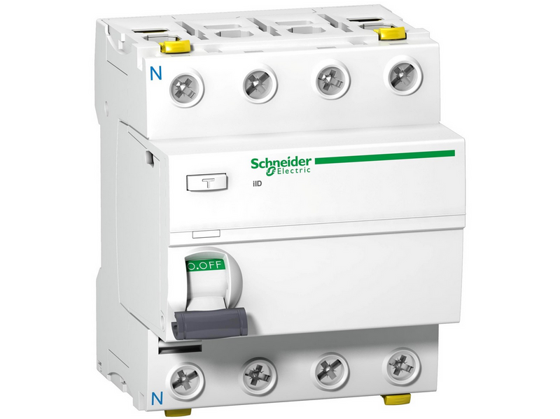 Schneider Electric Acti9 iid residual current circuit breaker 4p 63 a 30 ma