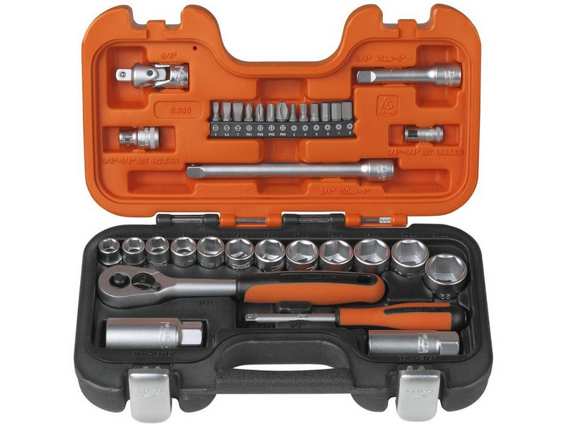 BAHCO Socket set 1/4 & 3/8