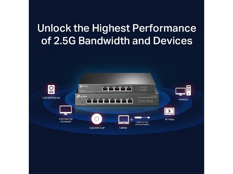TP-Link TL-SG105-M2 5-Port 2.5G Desktop Switch