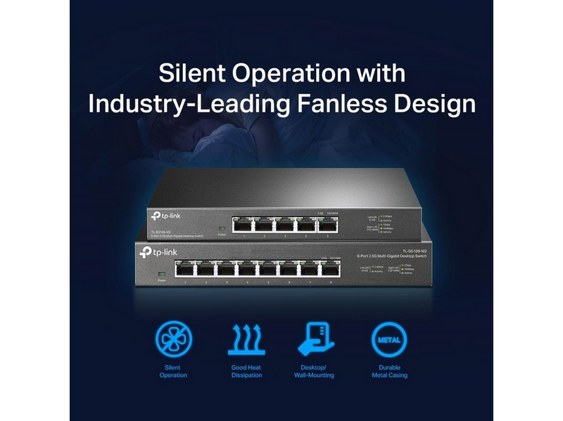 TP-Link TL-SG105-M2 5-Port 2.5G Desktop Switch